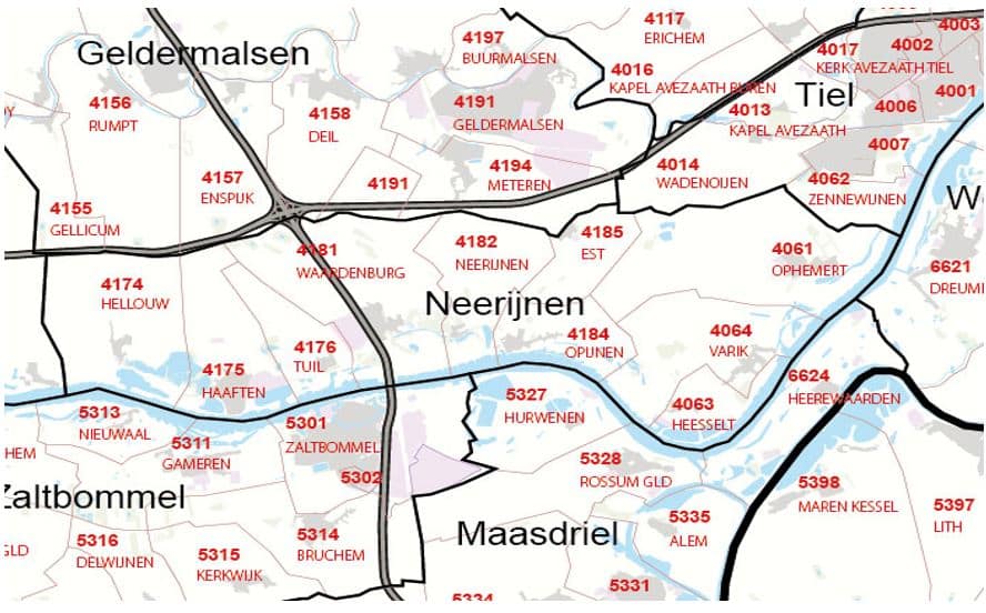 Afbeelding Postcoderoosgebied Afbeelding Postcoderoosgebied